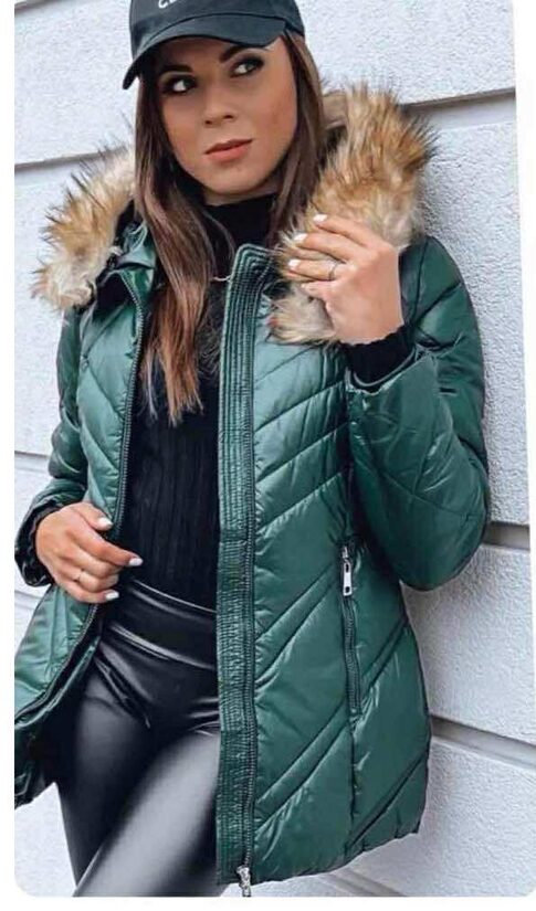 Šilta striukė su gobtuvu