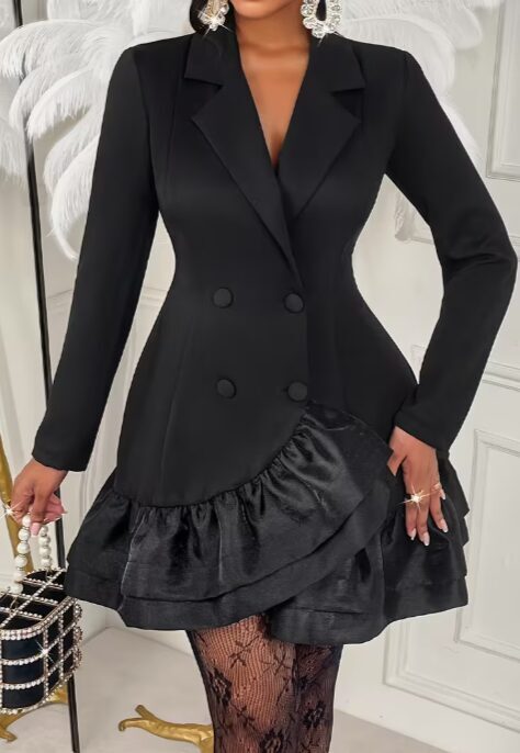 Švarko tipo suknelė