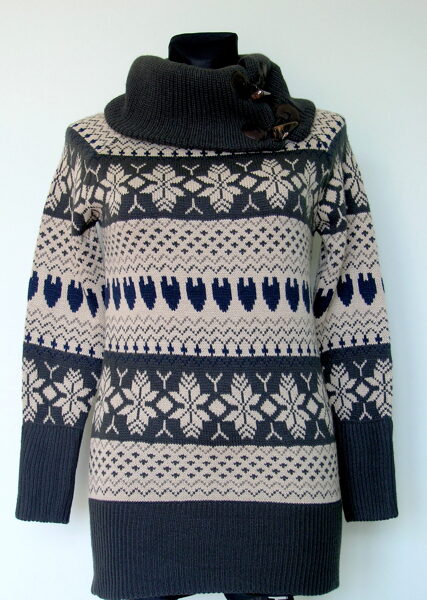 Margi megztukai su kaklu