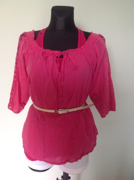 Ryškiai rožinė palaidinė